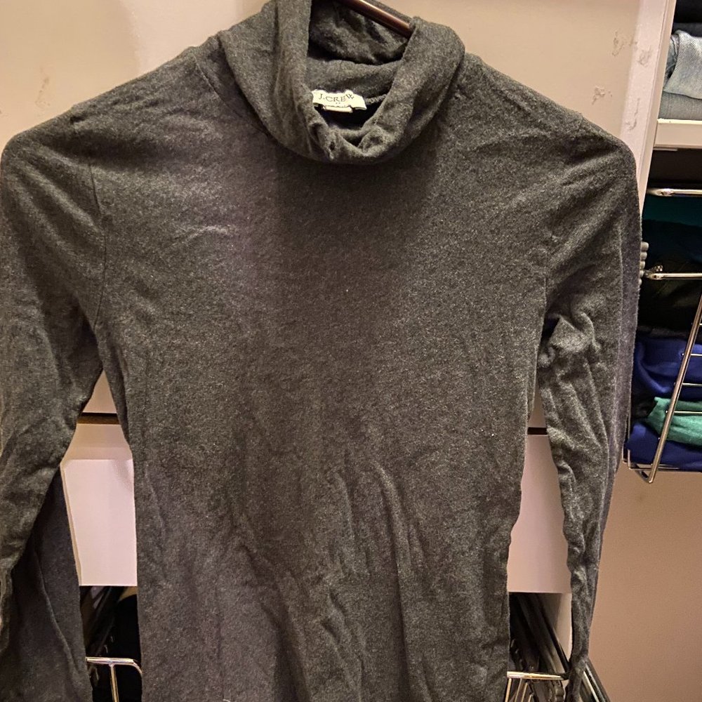 J-Crew Grey Turtle Neck